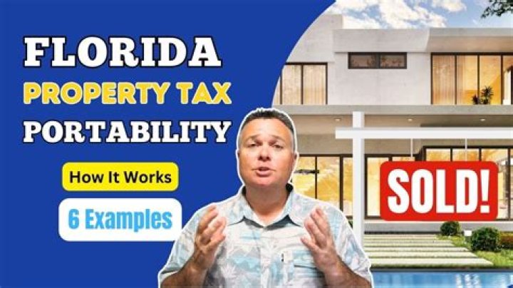 How does property tax portability work in Florida?
