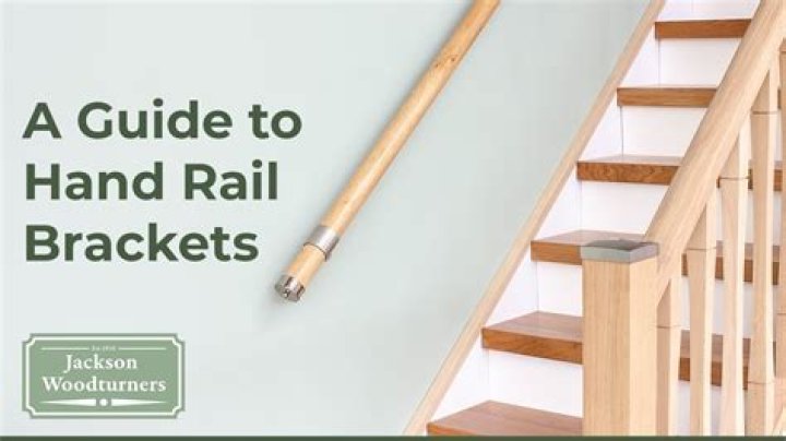 How far apart should handrail brackets be placed?