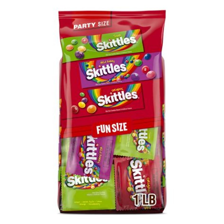 How heavy is a bag of Skittles?