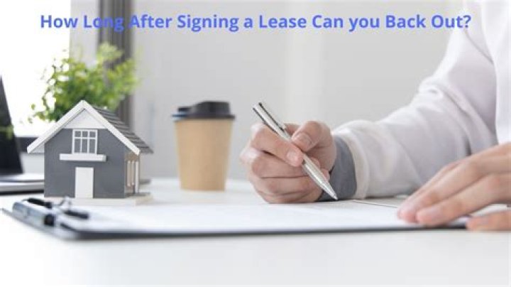 How long after signing a lease can you back out in Michigan?