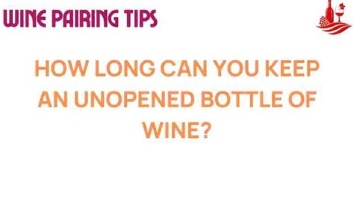 How long can you keep a bottle of red wine unopened?