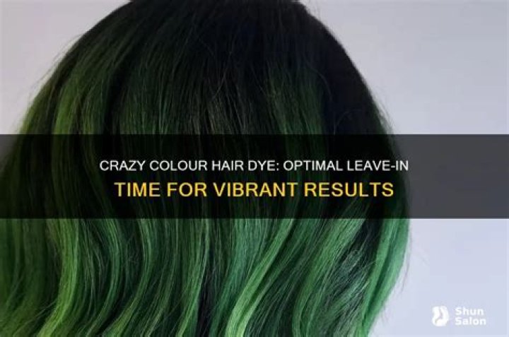 How long do you leave crazy Colour on for?