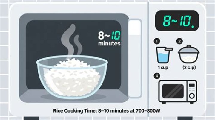 How long does rice go in the microwave for?