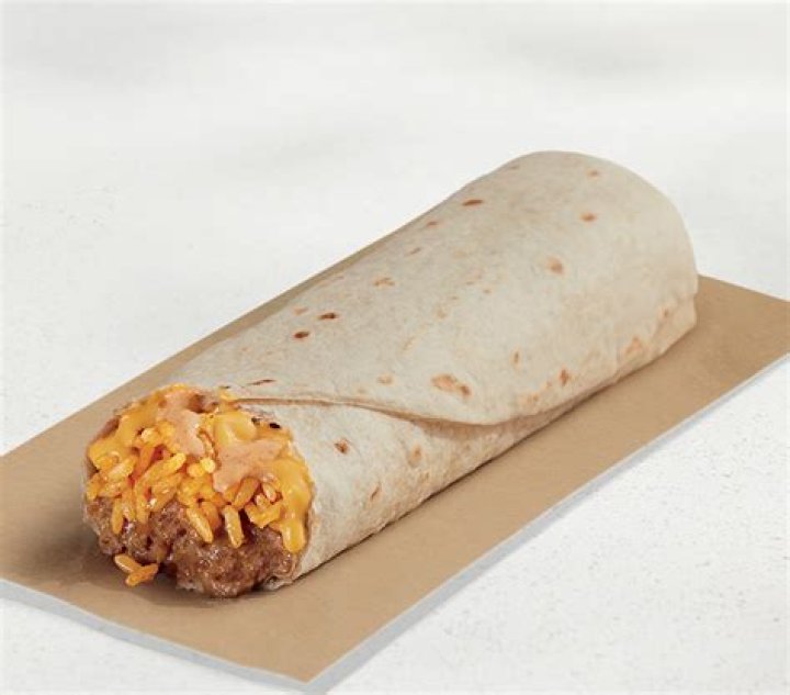 How many calories are in a cheesy bean and rice burrito from Taco Bell?