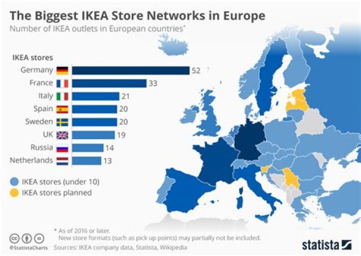 How many IKEA stores are there in the Netherlands?