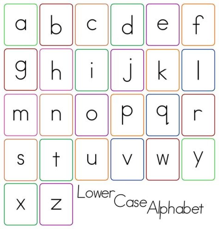 How many lower case letters are in alphabet?