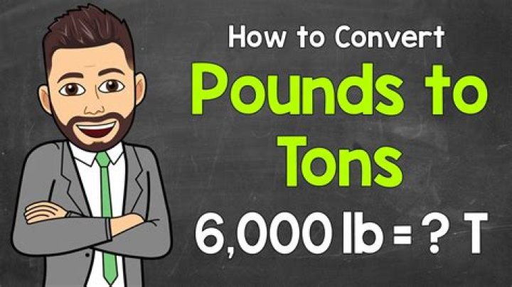 How many pounds does it take to equal 1 ton?