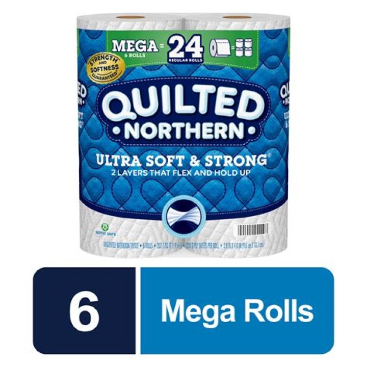 How many sheets are in a Quilted Northern mega roll?