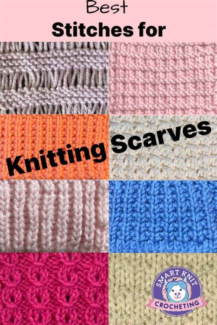 How many stitches are needed for a scarf?