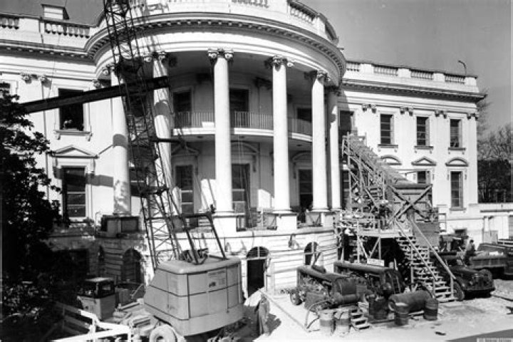 How many years did it take to rebuild the White House?