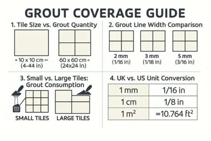 How much does 1lb of grout cover?