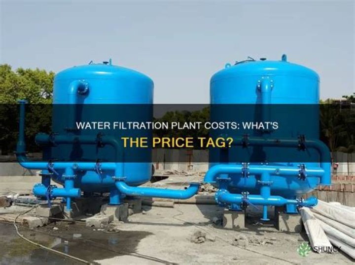 How much does a water filtration plant cost?