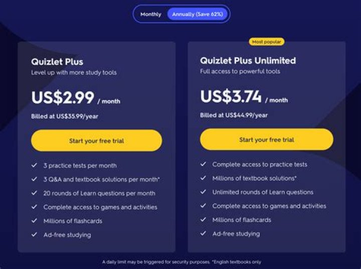 How much does quizlet go Cost?