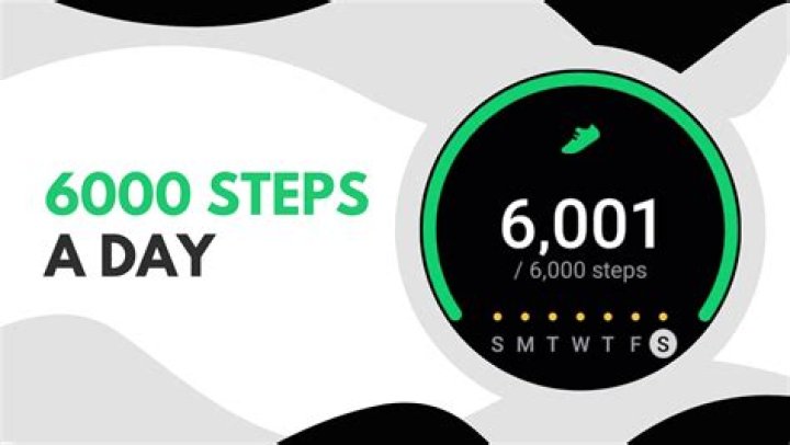 Is 6000 steps a day good?