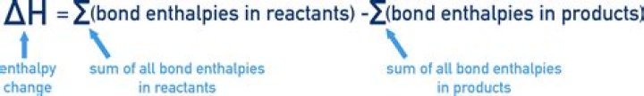 Is Bond enthalpy products minus reactants?