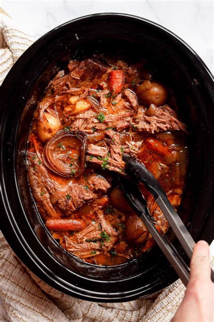 Is it better to cook a roast on high or low in a crock pot?