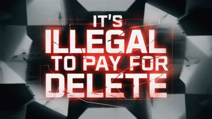 Is it illegal to pay for delete?