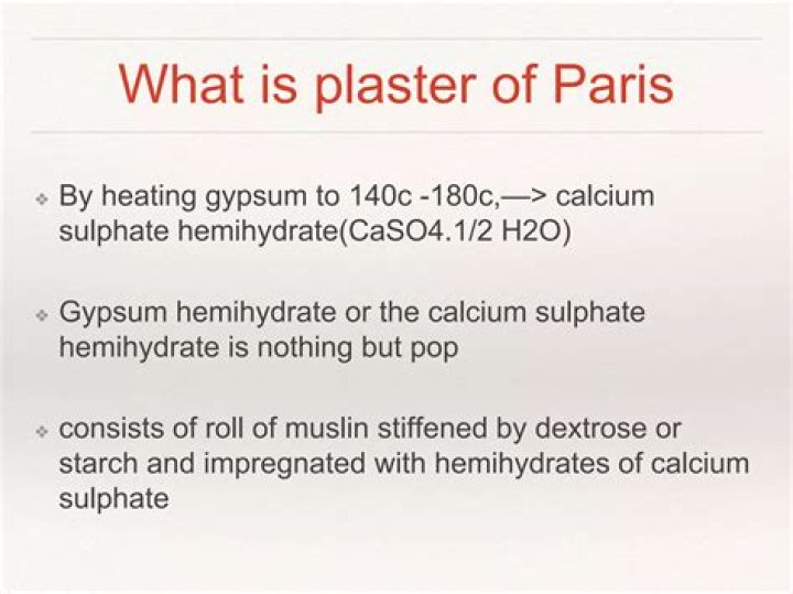 Is plaster of Paris harmful?