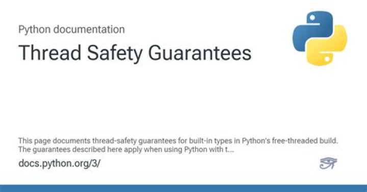 Is Python dict thread safe?