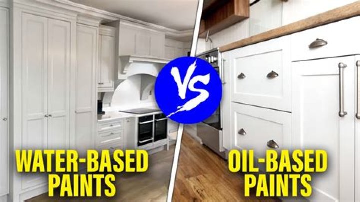 Is water based paint good for kitchen cabinets?