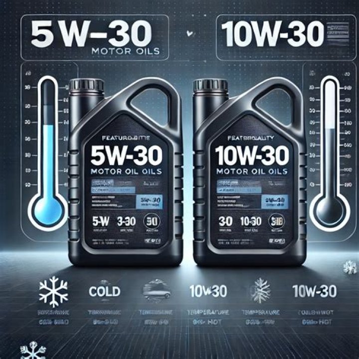 What's the difference between 5w 30 and 10 W 30 motor oil?