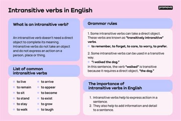 What are some examples of intransitive verbs?
