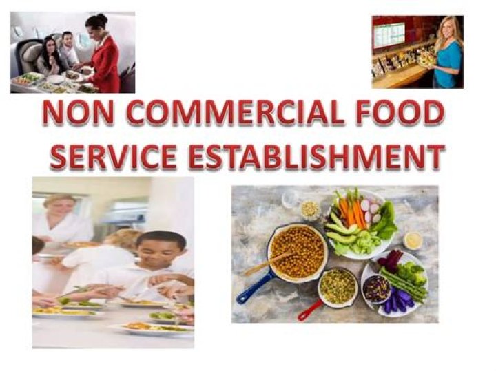 What are some examples of noncommercial food service operations?
