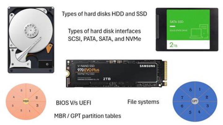 What are the different types of hard disk?