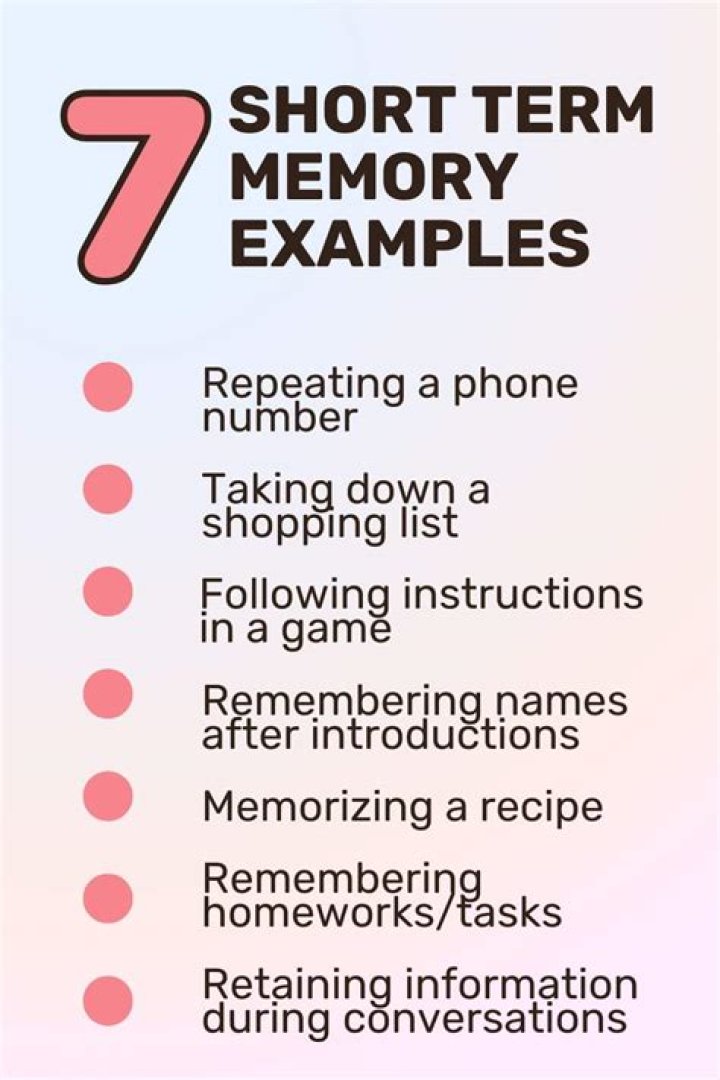 What are the main properties of short term memory?