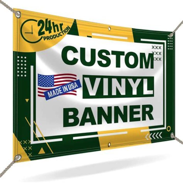 What are vinyl banners made of?
