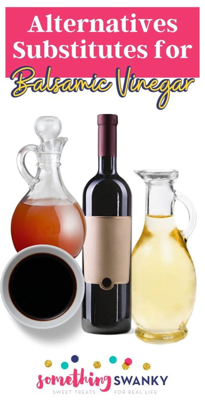 What can be used as a substitute for balsamic vinegar?