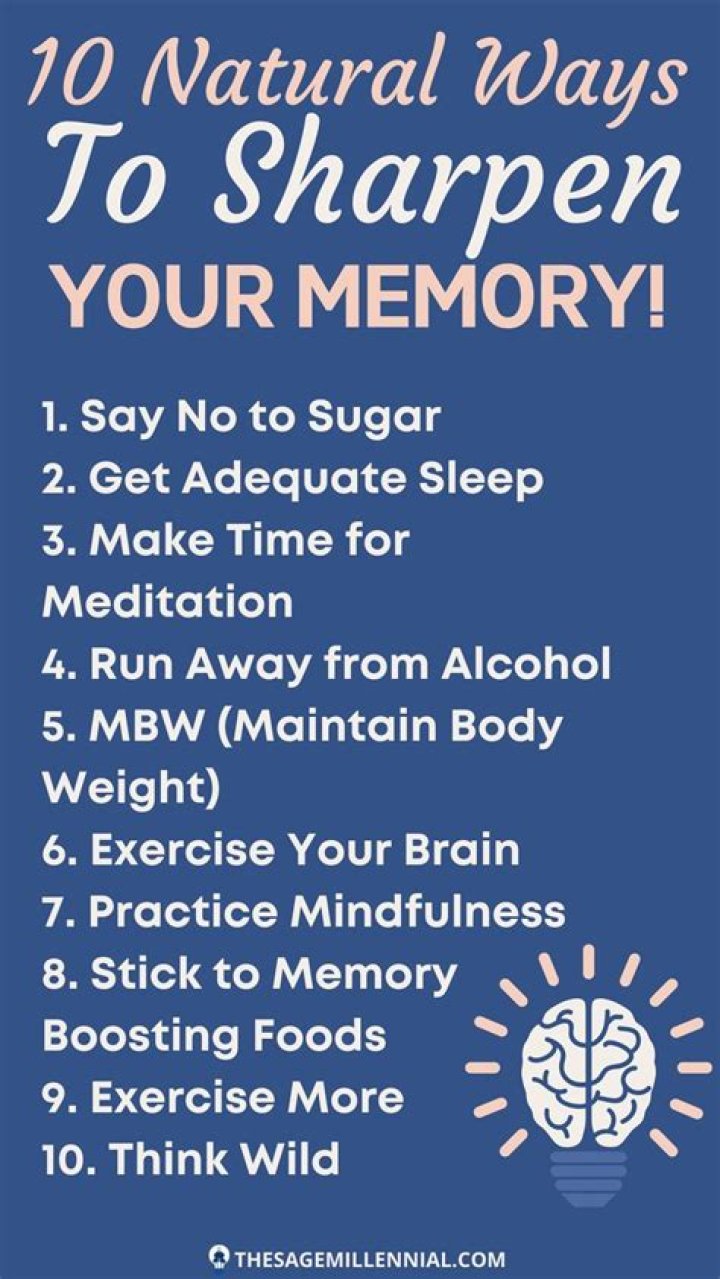 What can I take to sharpen my memory?