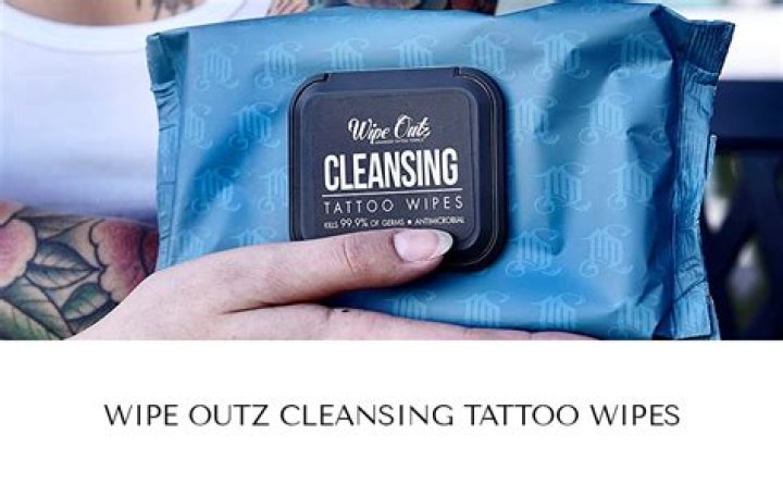 What can I use to wipe tattoo ink?