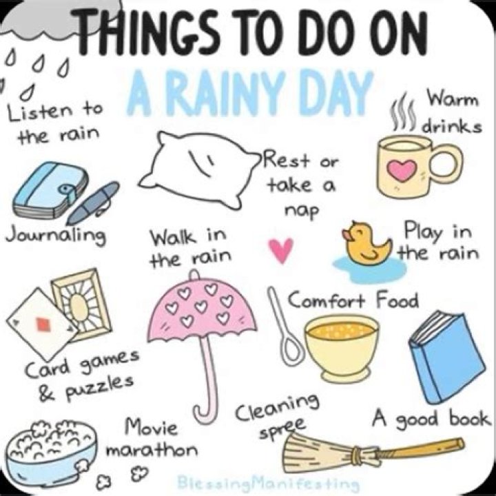 What can you do on a rainy day inside?