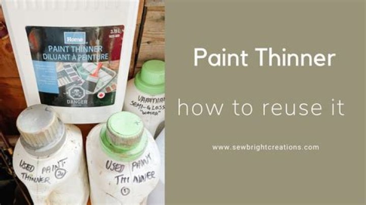 What can you put paint thinner in?