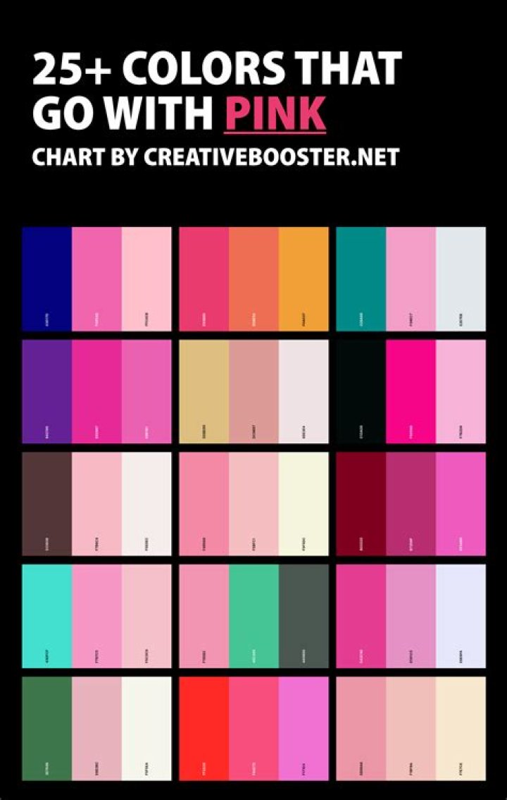 What Colours go best with hot pink?