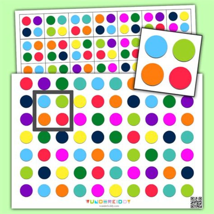 What do the colored dots mean on match?