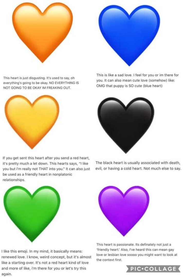 What do the different color hearts mean on Instagram?