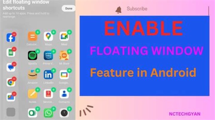 What do you mean by floating window?