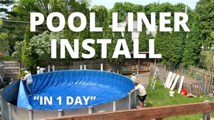 What do you put under a pool liner?