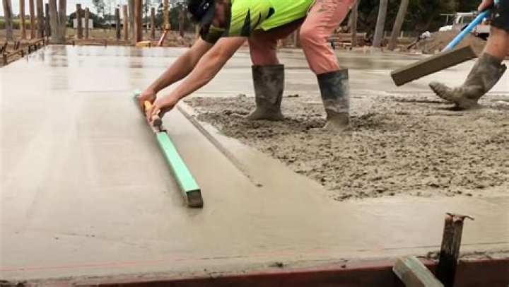 What do you use to level concrete?