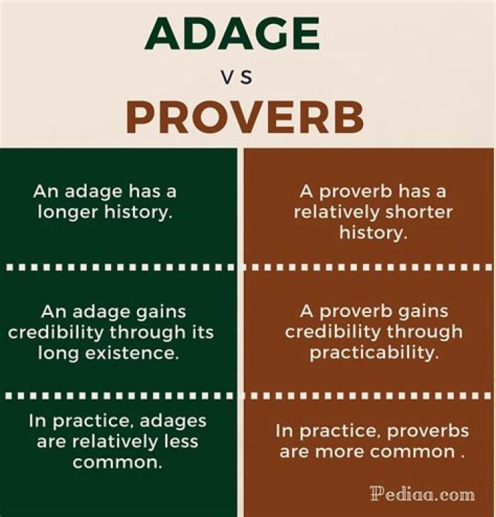 What does adage proverb mean?
