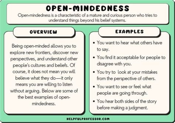 What does it mean to be an open person?