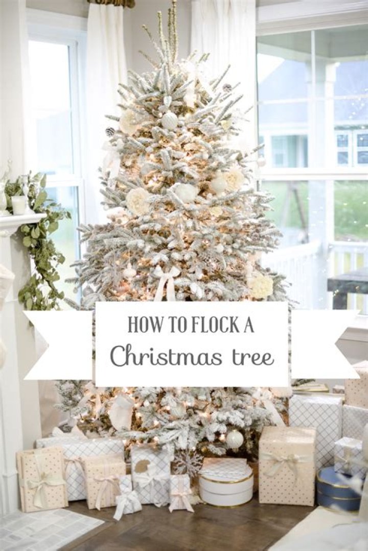 What does it mean to flock a Christmas tree?