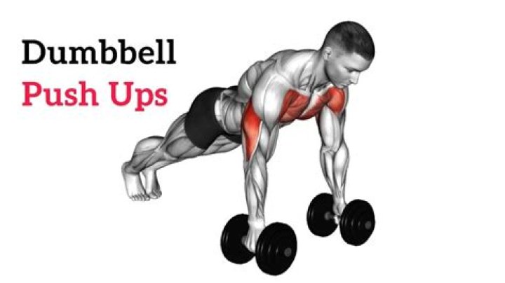 What does push ups with dumbbells do?