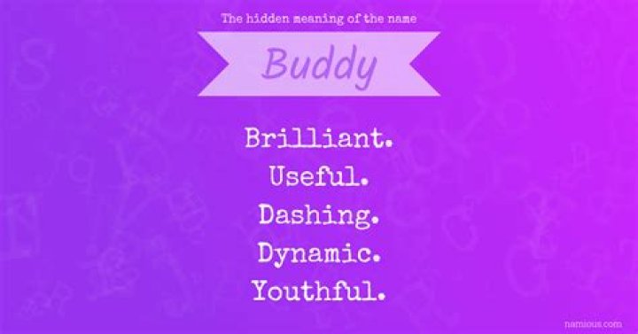 What does the name Buddy stand for?