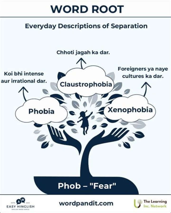 What does the root word PHOB mean?