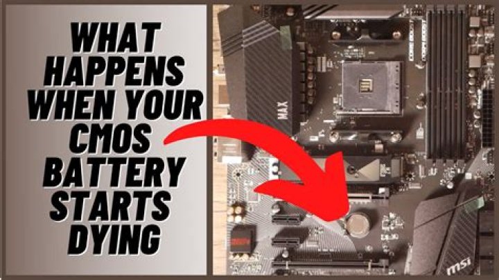 What happens when motherboard battery dies?