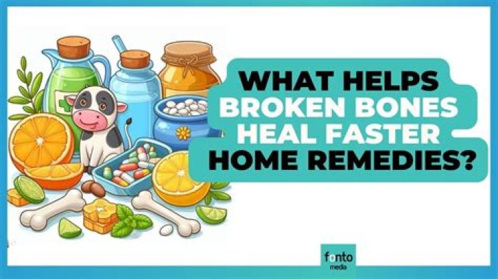 What helps broken bones heal faster?