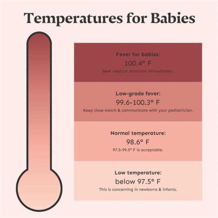 What is a dangerous temperature for a baby?